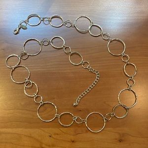 Gold look Chico’s statement necklace